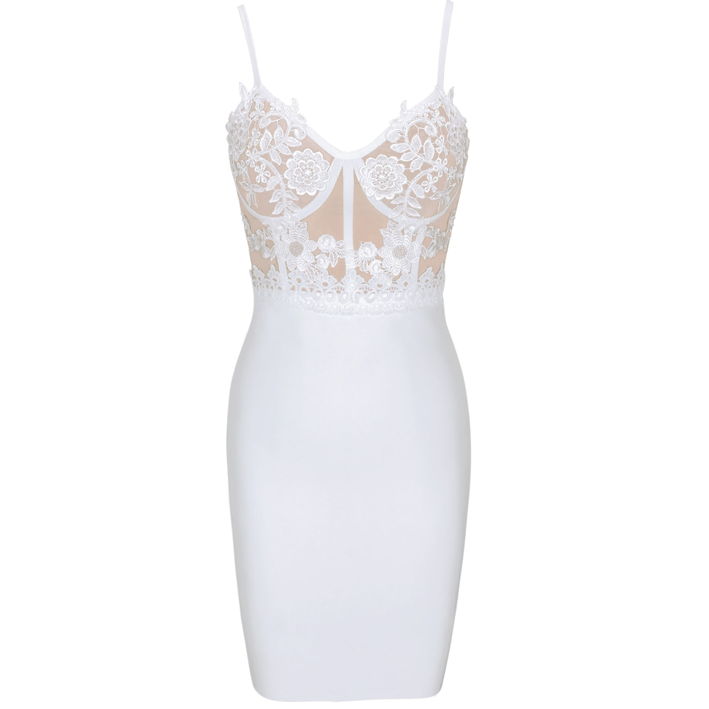 Angel - White Bandage Lace Dress