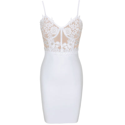 Angel - White Bandage Lace Dress