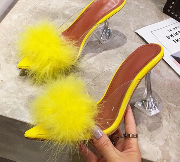 Ms. Chic - Feather High Heels