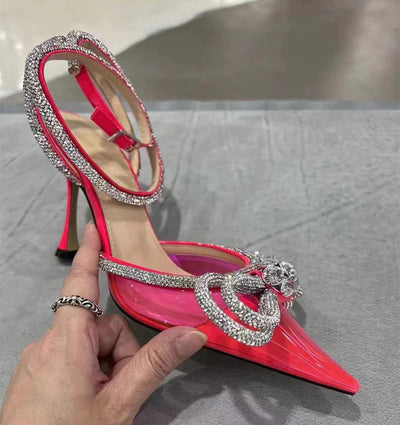 Ms. Glitter - Crystal Bowknot High Heels
